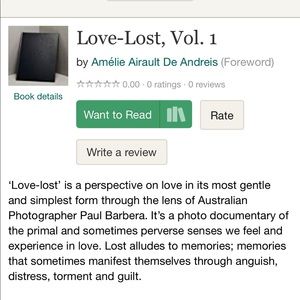 Love lost hard copy.